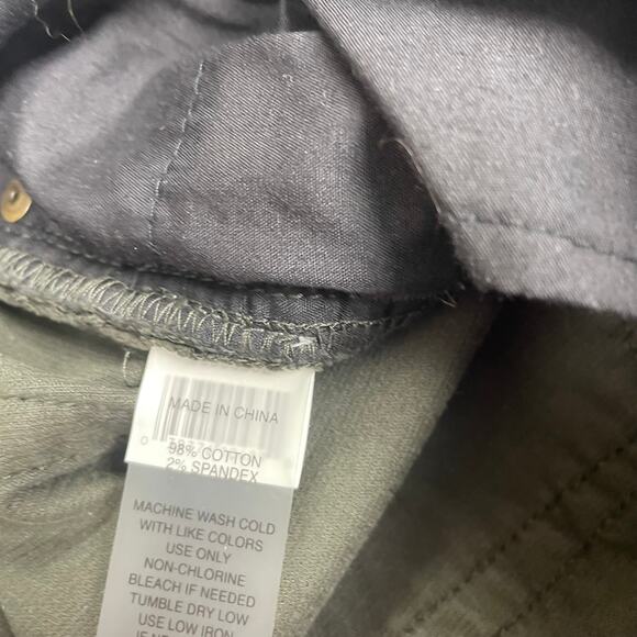 Vince Camuto Skinny Corduroy Pant Dark Green 8 - Picture 6 of 8